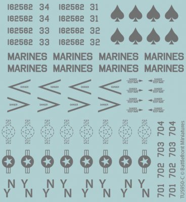 Zoom bild av WWIII American Decal Set