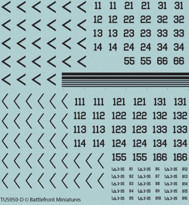 Zoom bild av WWIII American Decal Set
