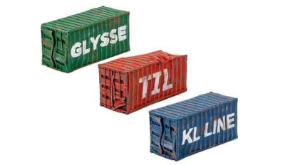 Zoom bild av BB254 Modern: 20ft Shipping Containers - Damaged 15mm Battlefront