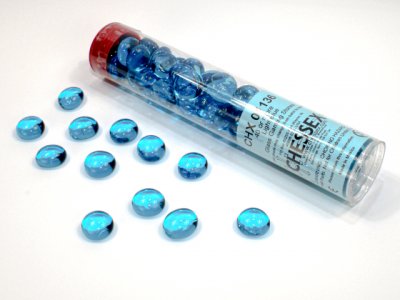 Chessex Crystal Light Blue Glass Stones