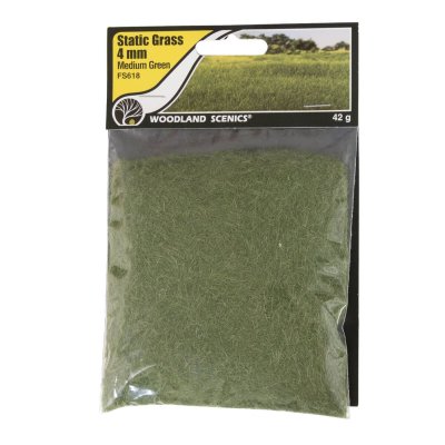 Zoom bild av FS618 Medium Green Static Grass 4mm Woodland Scenics