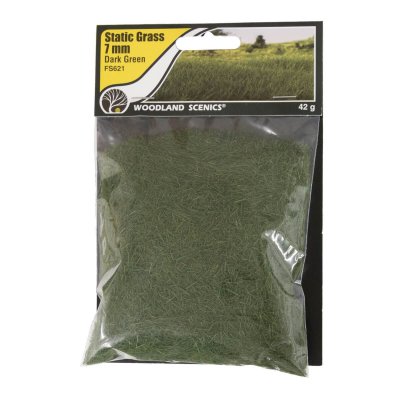 Zoom bild av FS621 Dark Green Static Grass 7mm Woodland Scenics