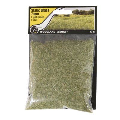 Zoom bild av FS623 Light Green Static Grass 7mm Woodland Scenics