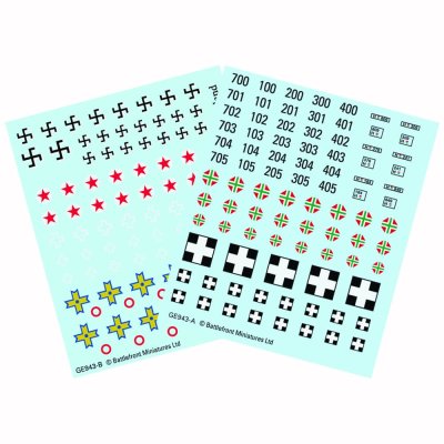 Zoom bild av Axis Allies Decals (Hungarians, Finns and Romanians) 15mm