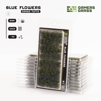 Zoom bild av GGF-BL Blue Flowers - Wild GamersGrass