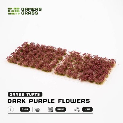 Zoom bild av Dark Purple Flowers - Wild GamersGrass
