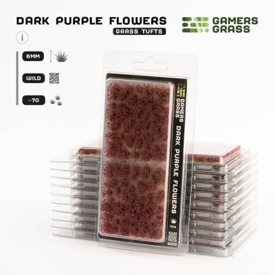 Zoom bild av GGF-DP Dark Purple Flowers - Wild GamersGrass