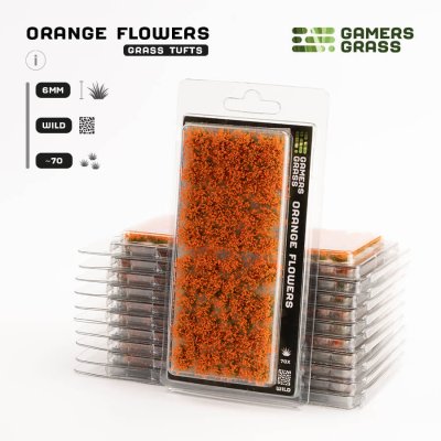 Zoom bild av GGF-OR Orange Flowers - Wild GamersGrass