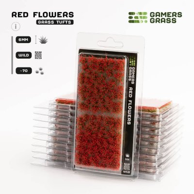 Zoom bild av GGF-RED Red Flowers - Wild GamersGrass