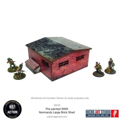 Zoom bild av WW2 Normandy Large Brick Shed 28mm Bolt Action