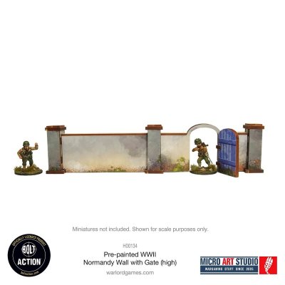 Zoom bild av WW2 Normandy Wall with Gate (high) 28mm
