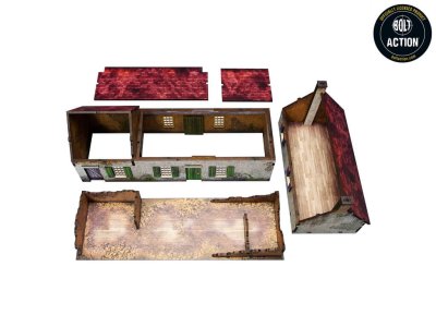 Zoom bild av WW2 Normandy Homestead w. Outbuildings