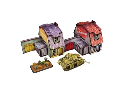Zoom bild av WW2 Normandy Townhouse 1 15mm prepainted terrain Micro Art Studio