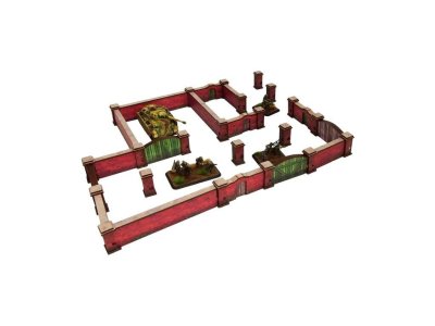 Zoom bild av WW2 Normandy Brick Wall