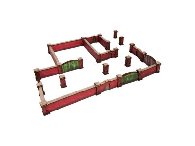 Zoom bild av WW2 Normandy Brick Wall 15mm