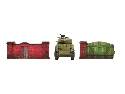 Zoom bild av WW2 Normandy Brick Wall 15mm prepainted