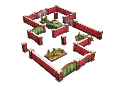 Zoom bild av WW2 Normandy Brick Wall 15mm Micro Art Studio