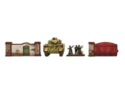 Zoom bild av WW2 Normandy Stone Wall 15mm prepainted