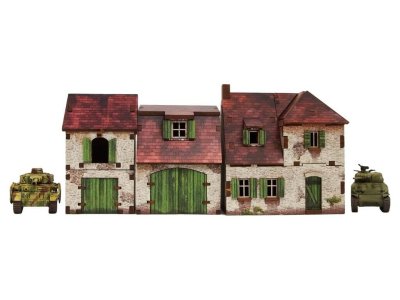 Zoom bild av WW2 Normandy Farmhouse w. Outbuildings 15mm prepainted Micro Art Studio