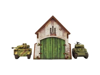 Zoom bild av WW2 Normandy Cowshed 15mm prepainted Micro Art Studio