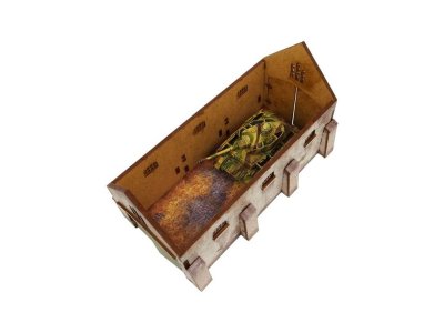 Zoom bild av WW2 Normandy Cowshed 15mm prepainted