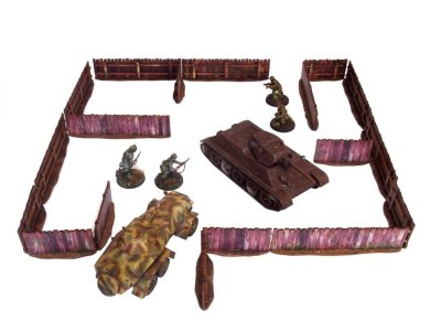 Zoom bild av WW2 Ostfront Village Low Fence