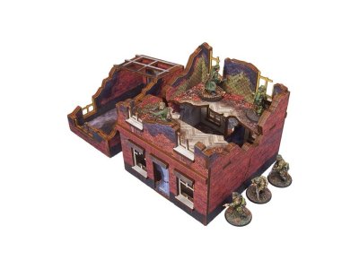 Zoom bild av H00243 WW2 Ostfront Stalingrad Small House (with garage) 28mm Micro Art Studio