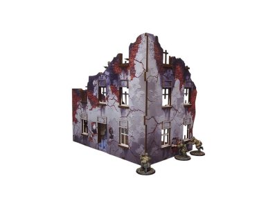 Zoom bild av Stalingrad Apartment Block Front (with 3rd floor) 28mm