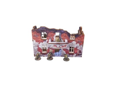 Zoom bild av H00245 Stalingrad Apartment Block Back (with balcony) 28mm Micro Art Studio