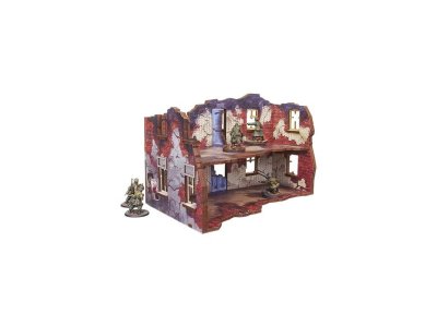 Zoom bild av Stalingrad Apartment Block Back (with balcony) 28mm