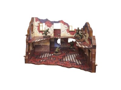 Zoom bild av WW2 Ostfront Stalingrad School Left (with balcony) 28mm