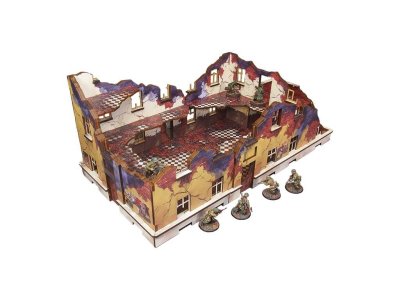 Zoom bild av Stalingrad School Right (with 3rd floor) 28mm