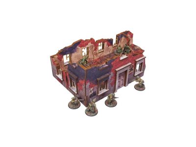 Zoom bild av WW2 Ostfront Stalingrad Ruined Building 28mm Micro Art Studio