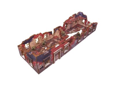 Zoom bild av WW2 Ostfront Stalingrad Ruined Building 28mm