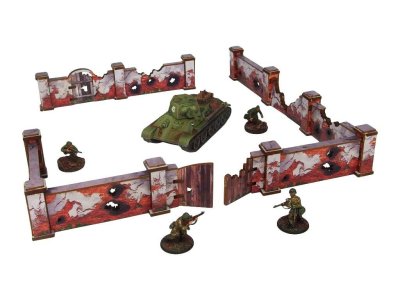 Zoom bild av WW2 Ostfront Stalingrad Walls High