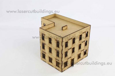 Zoom bild av Lägenhetshus i vinkel (15mm)