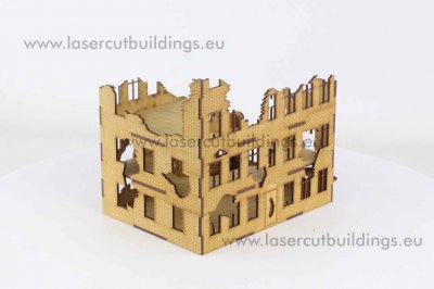 Zoom bild av Tegelbyggnad raserad (15mm)