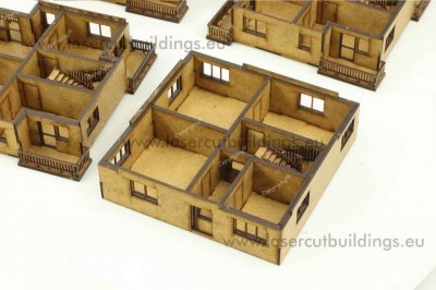 Zoom bild av Punkthus med balkonger (15mm)