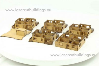 Zoom bild av Punkthus med balkonger (15mm)