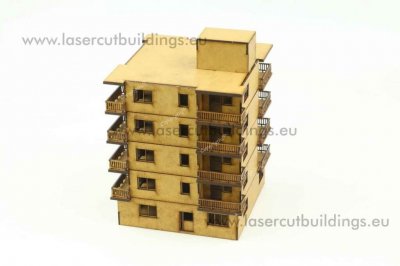 Zoom bild av Punkthus med balkonger (15mm)