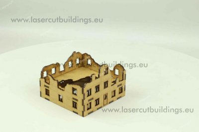 Zoom bild av Höghus raserat (15mm)