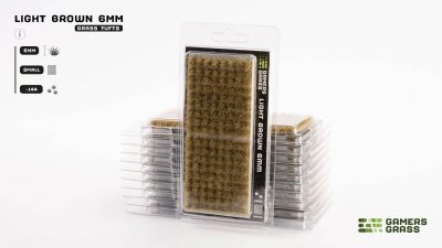 Zoom bild av GG6-LBs Light Brown 6mm - Small GamersGrass
