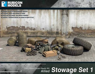 Rubicon Models Allied Stowage Set 1 28mm