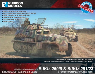 Rubicon Models SdKfz 250/9 & SdKfz 251/23 Schützenpanzerwagen 2cm 28mm