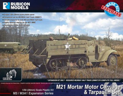 Rubicon Models M3/M3A1 Expansion - M21 MMC & Tarpaulin Set 28mm
