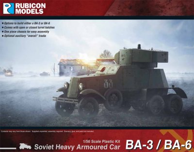 Rubicon Models BA-3 / BA-6 Heavy Armoured Car 28mm
