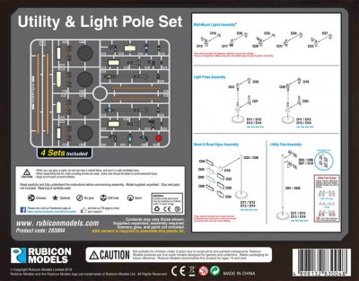 Zoom bild av Rubicon Models Utility Light Pole Set 28mm
