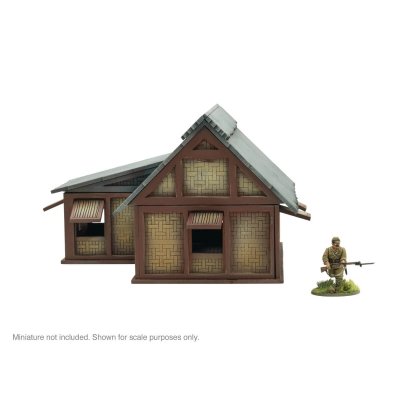 Zoom bild av Asian Villages - L-Shaped building ruins 28mm