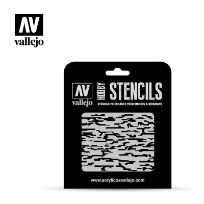 Vallejo Hobby Stencils Pixelated Modern Camo