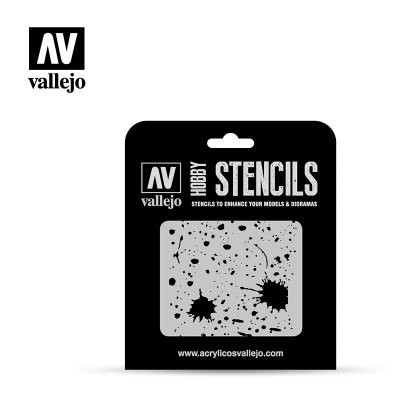 Zoom bild av Vallejo Hobby Stencils Splash Stains